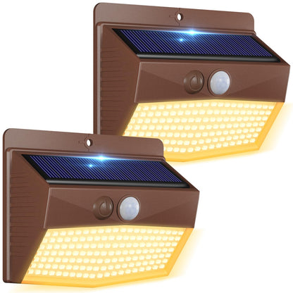 2-Pack Solar Security Lights – Motion Sensor, Waterproof