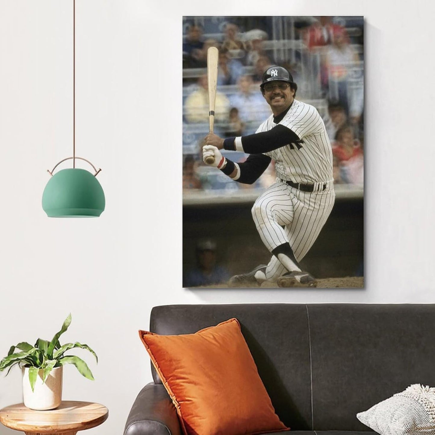 lurouya Reggie Jackson Baseball Player Poster Poster Album Cover Posters for Bedroom Wall Art Canvas Posters Music Album Cover Poster 08x12inch(20x30cm) Frame-style