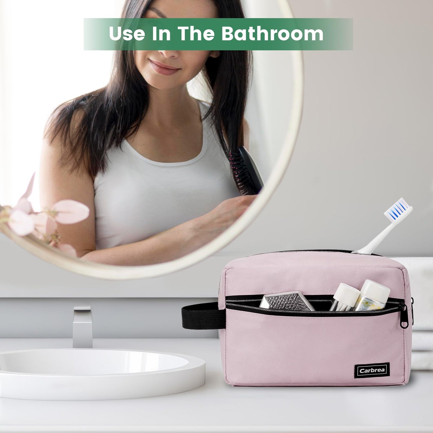 Travel Toiletry Bag - Small Tavel Bag for Toiletries, Cosmetics, Accessories, Gifts