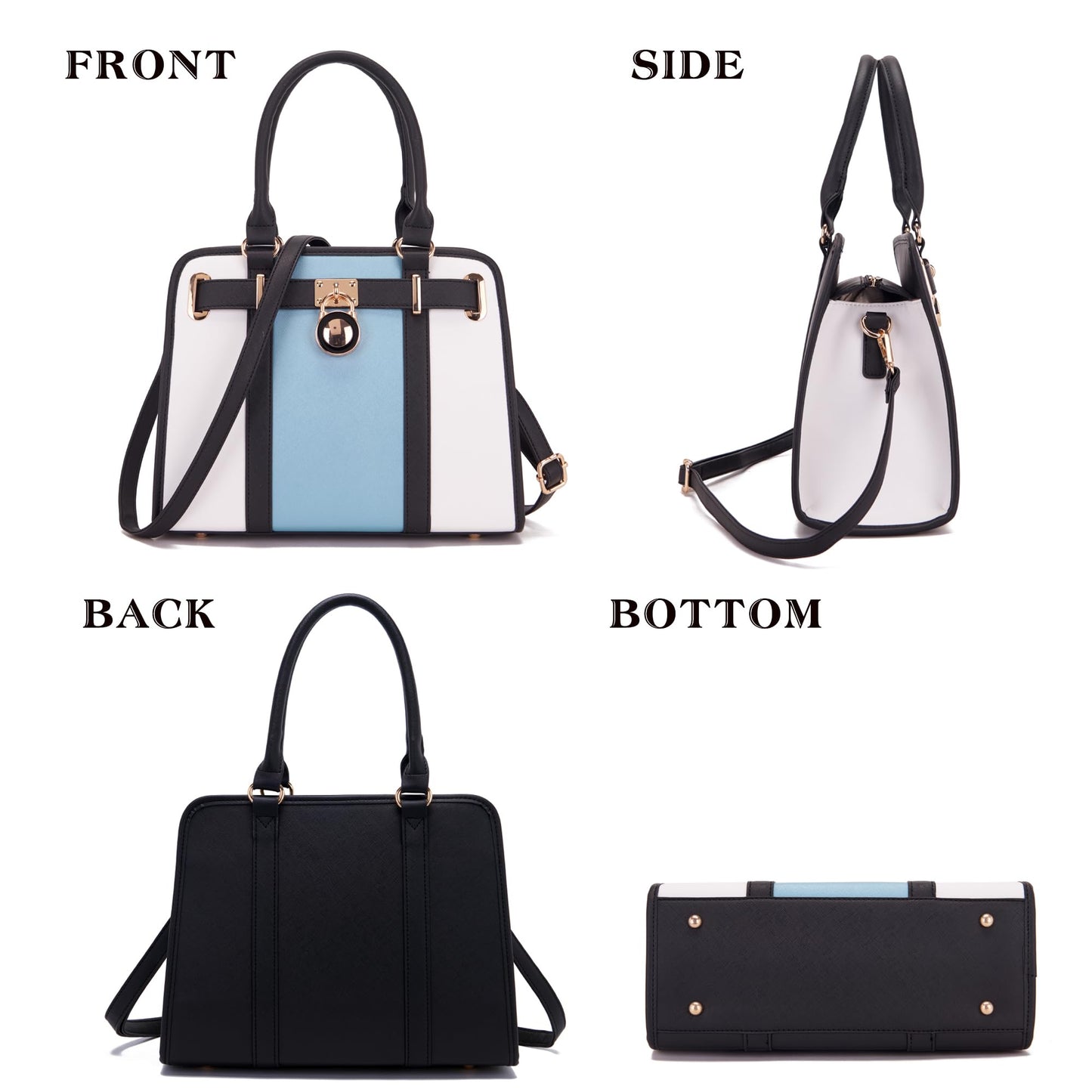 Handbags Sets For Women Shoulder Bags Top Handle Work Satchel Tote Purses Set With Matching Wallet 2pcs