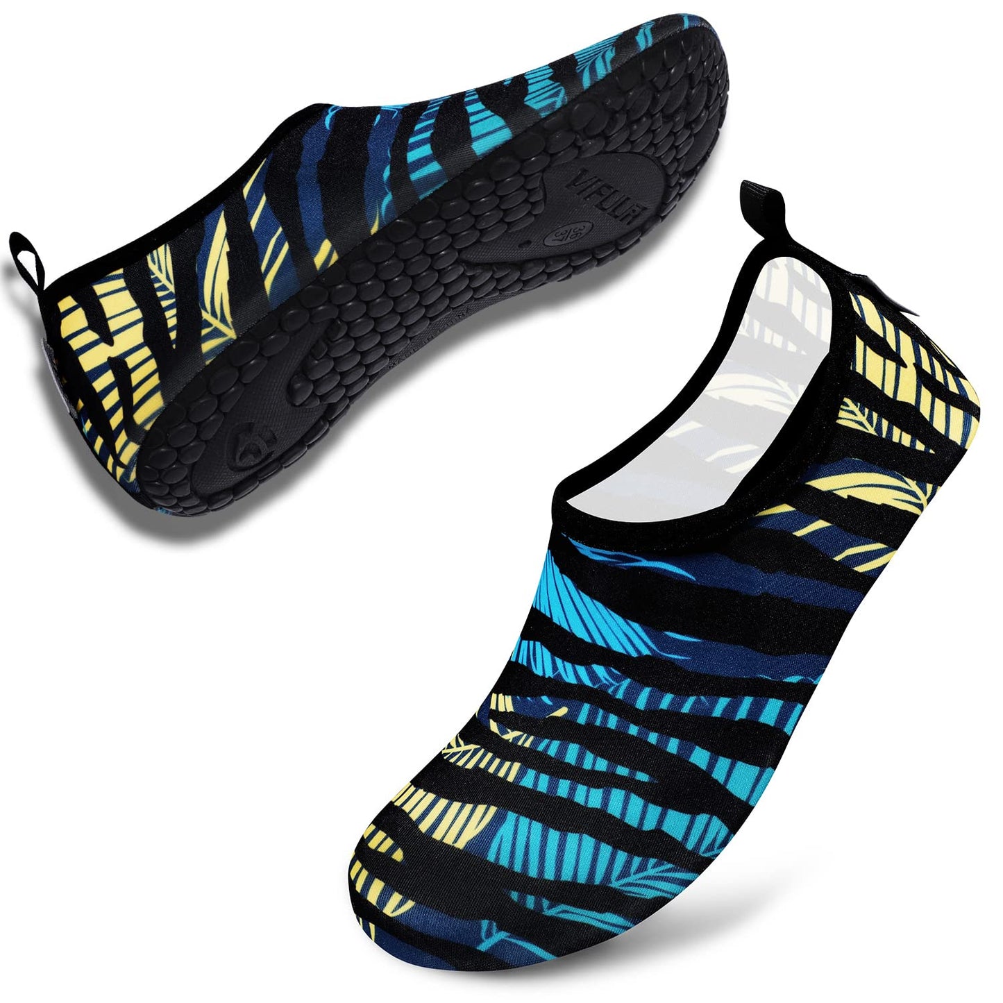 VIFUUR Water Sports Shoes Barefoot Quick-Dry Aqua Yoga Socks Slip-on for Men Women