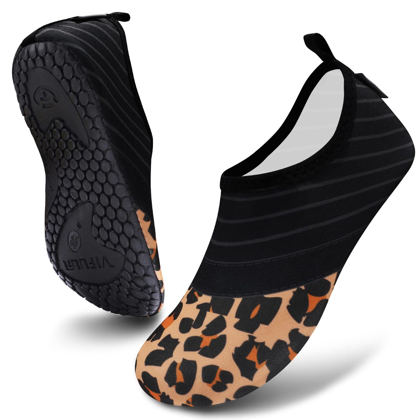 VIFUUR Wassersportschuhe Barfuß Schnelltrocknende Aqua-Yoga-Socken Slip-on für Männer Frauen