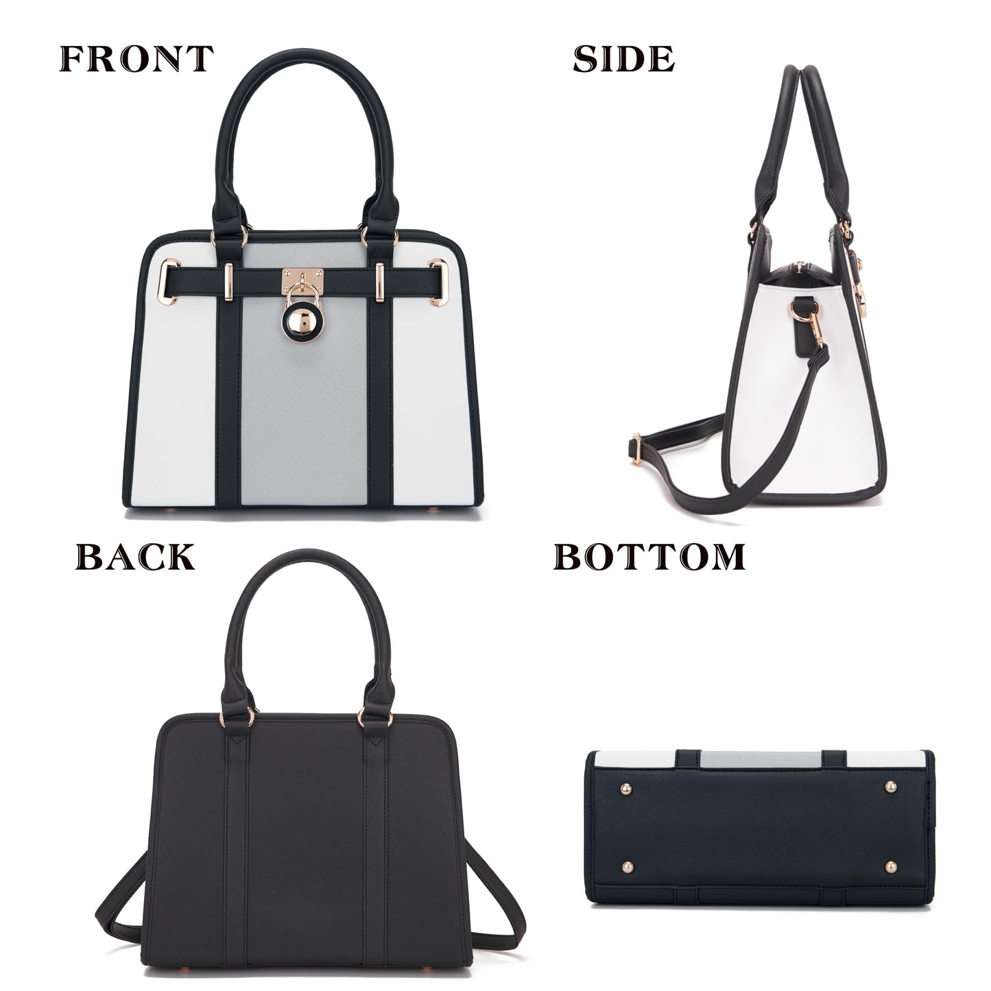 Handbags Sets For Women Shoulder Bags Top Handle Work Satchel Tote Purses Set With Matching Wallet 2pcs