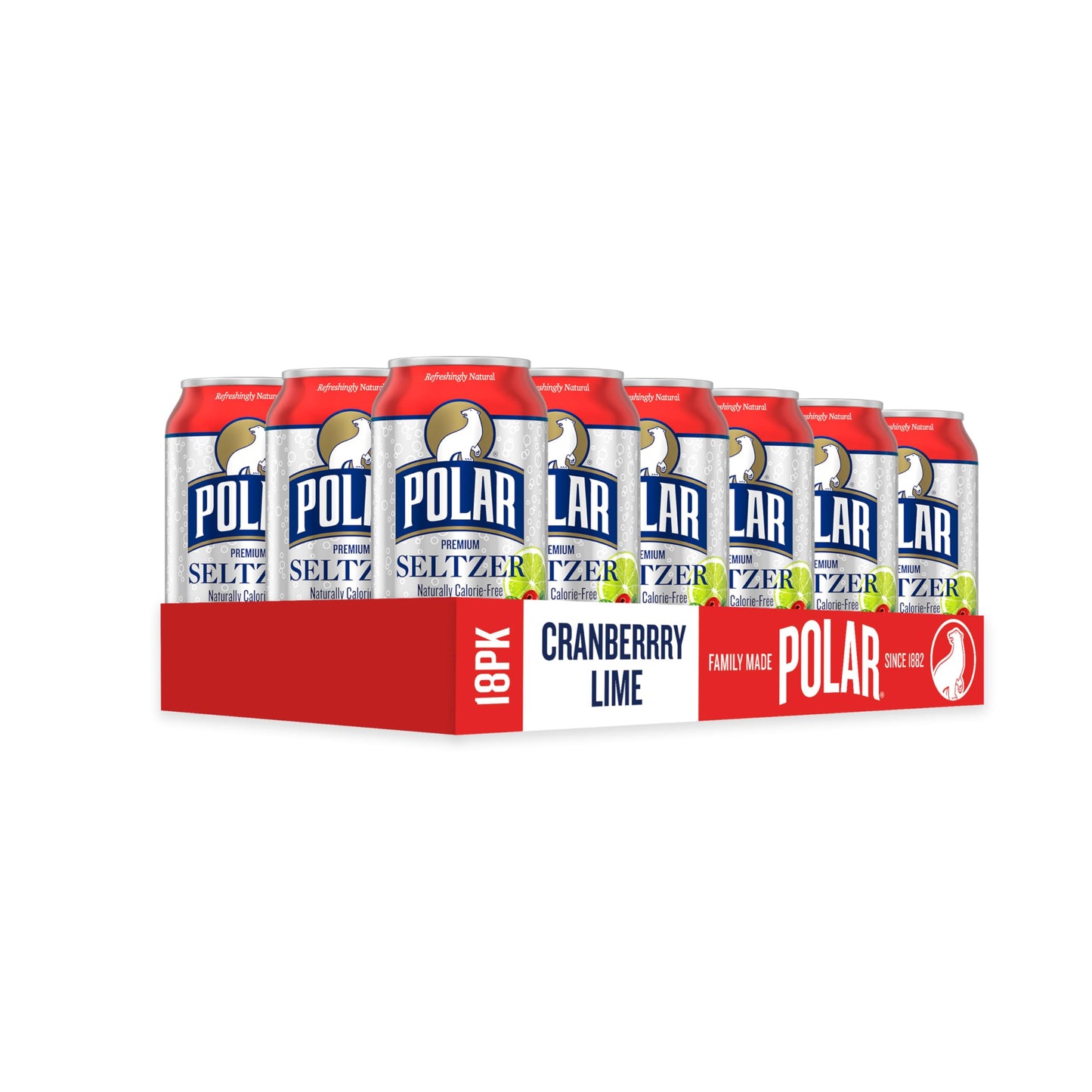 Polar Seltzer Water Original, 12 fl oz Dosen, 18er Packung 