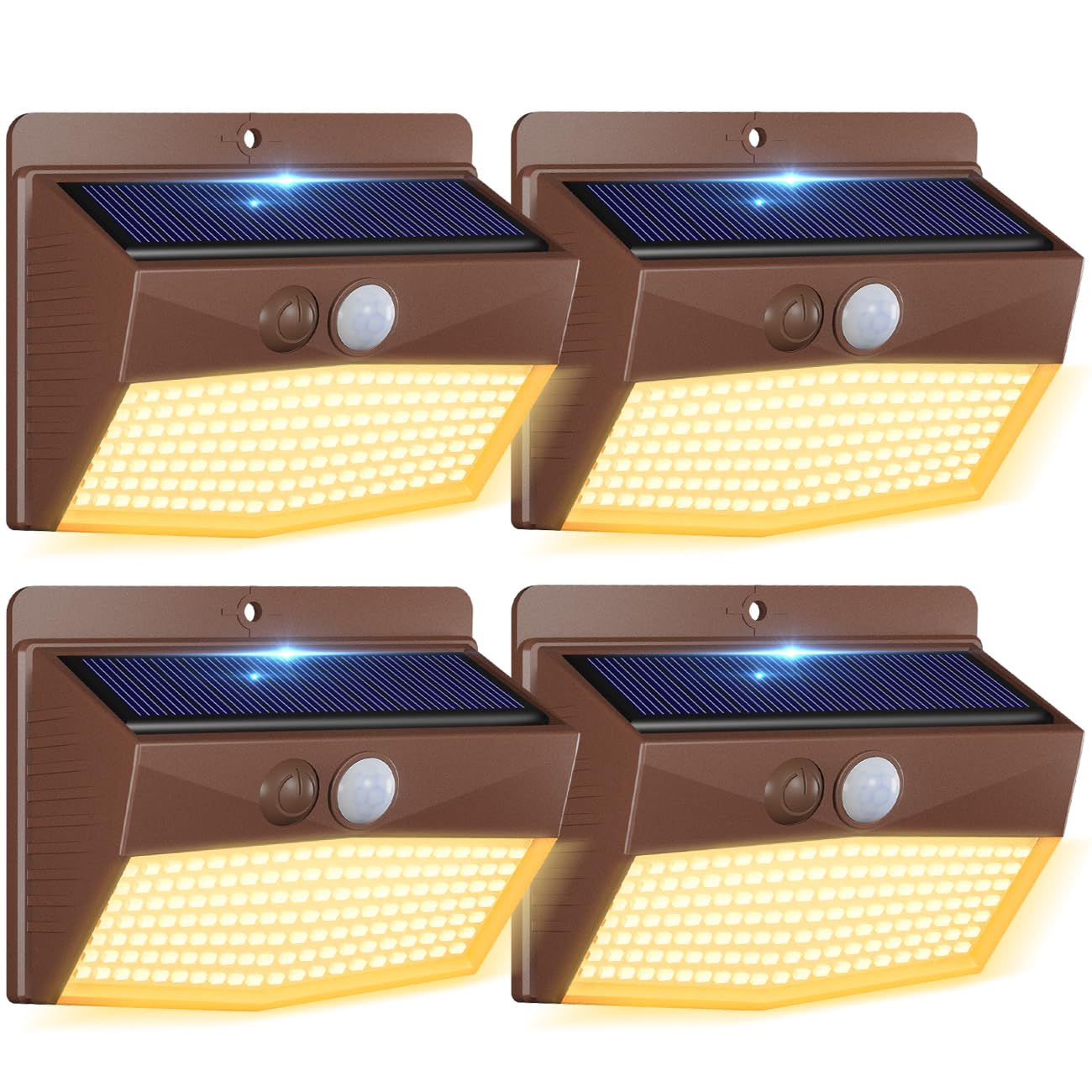 2-Pack Solar Security Lights – Motion Sensor, Waterproof