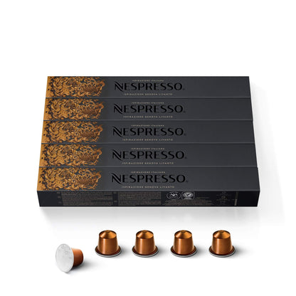 Nespresso Inspired Ispirazione Espresso Set (50 Capsules – Compatible with Original Line