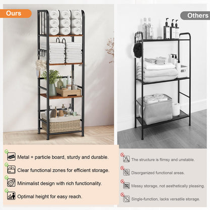 Freestanding Towel Rack – 3-Tier & 4-Tier Modern Metal Bathroom Storage