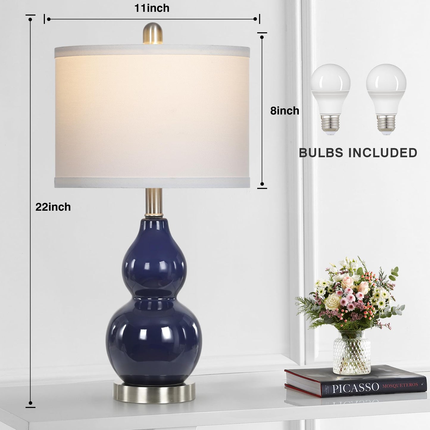 Rinweey Modern Ceramic Table Lamps