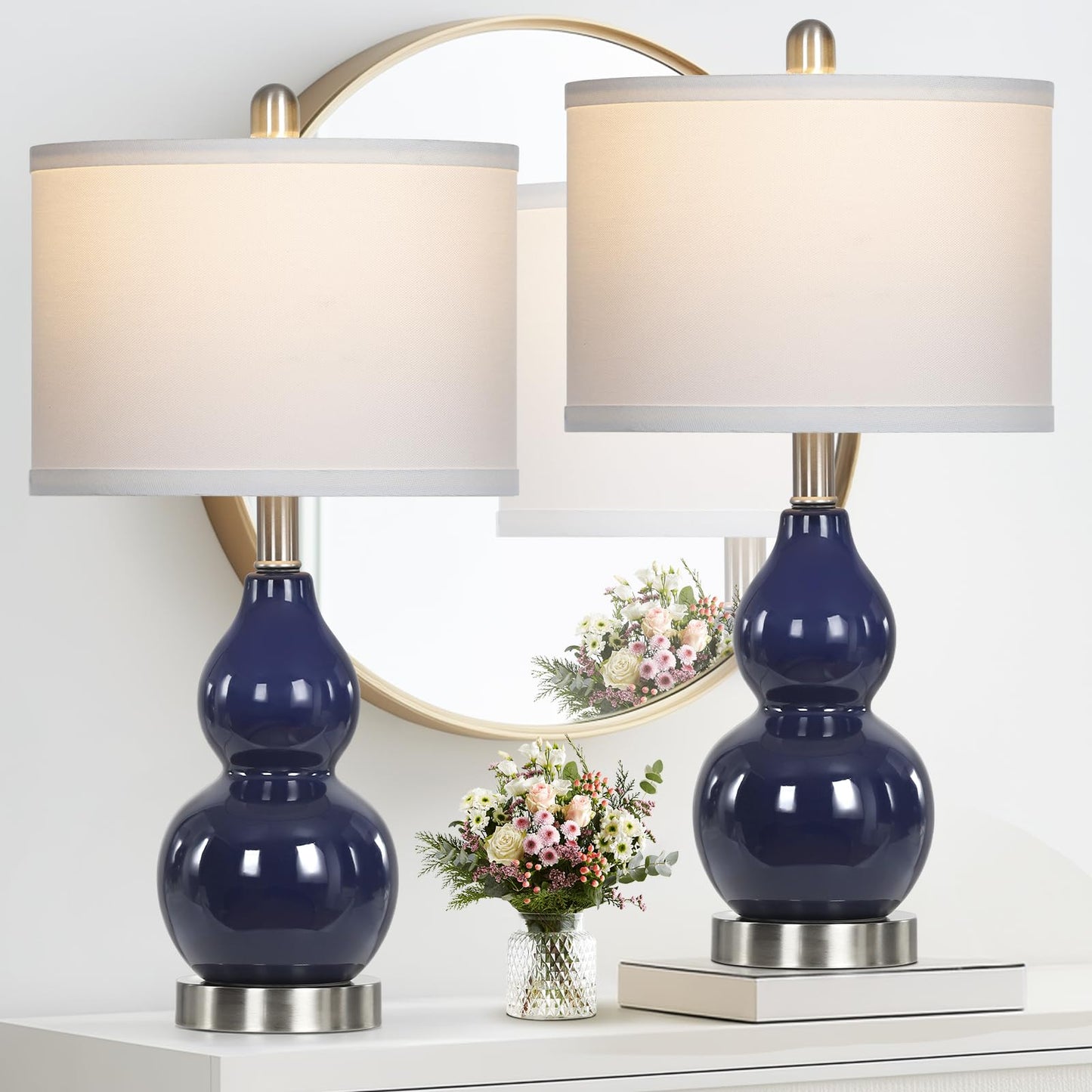 Rinweey Modern Ceramic Table Lamps