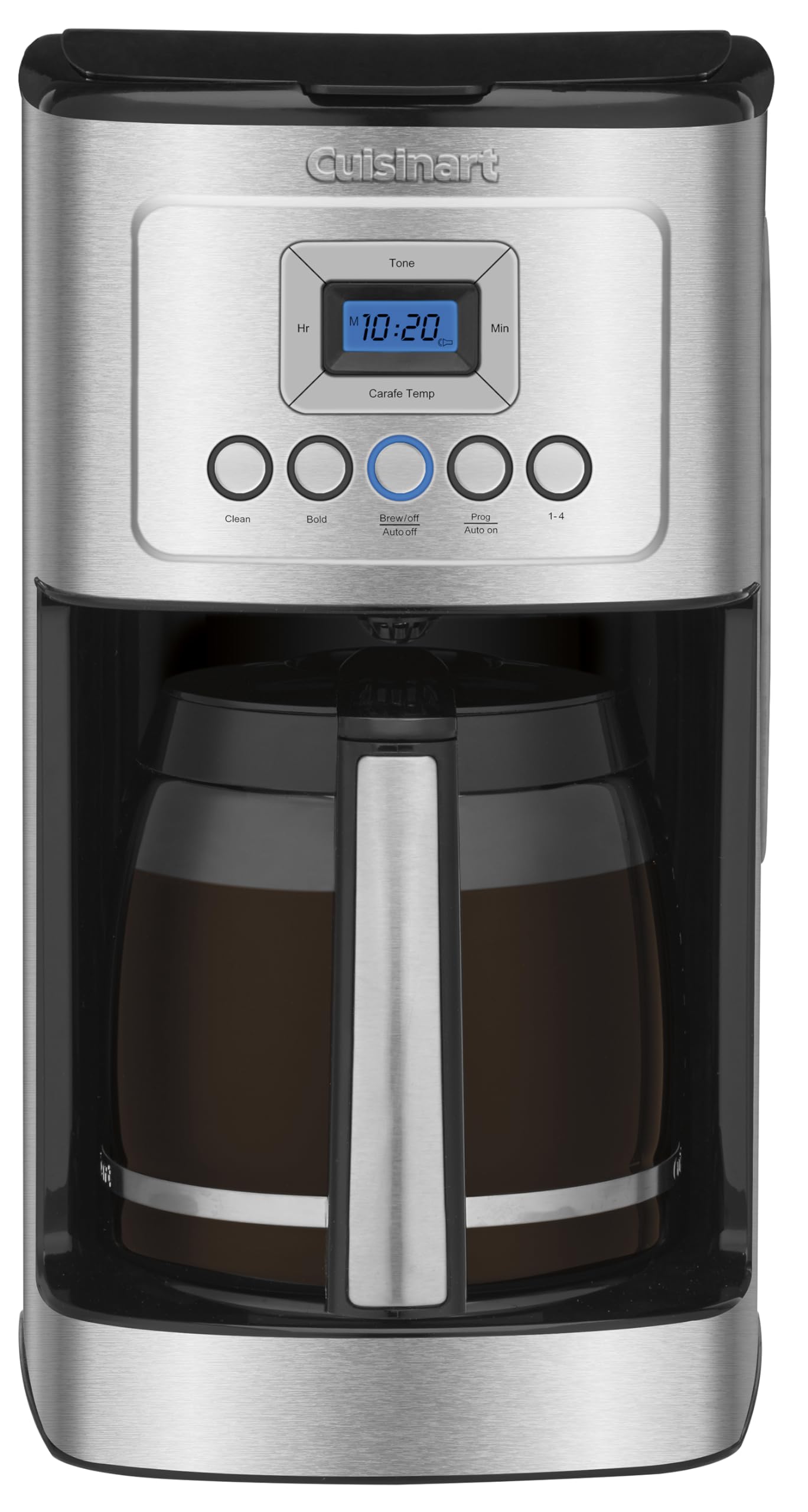 Cuisinart DCC-3200WP1 Perfectemp Kaffeemaschine, 14-Tassen-Glas, weiß 