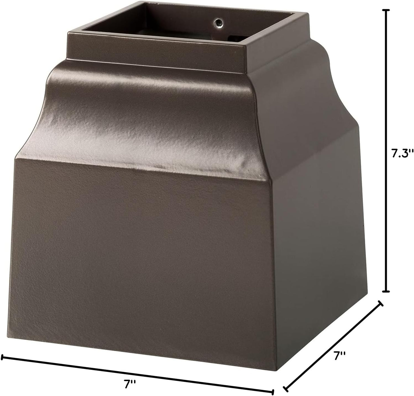 Whitehall Cascade Bronze Mailbox Post Base Cuff