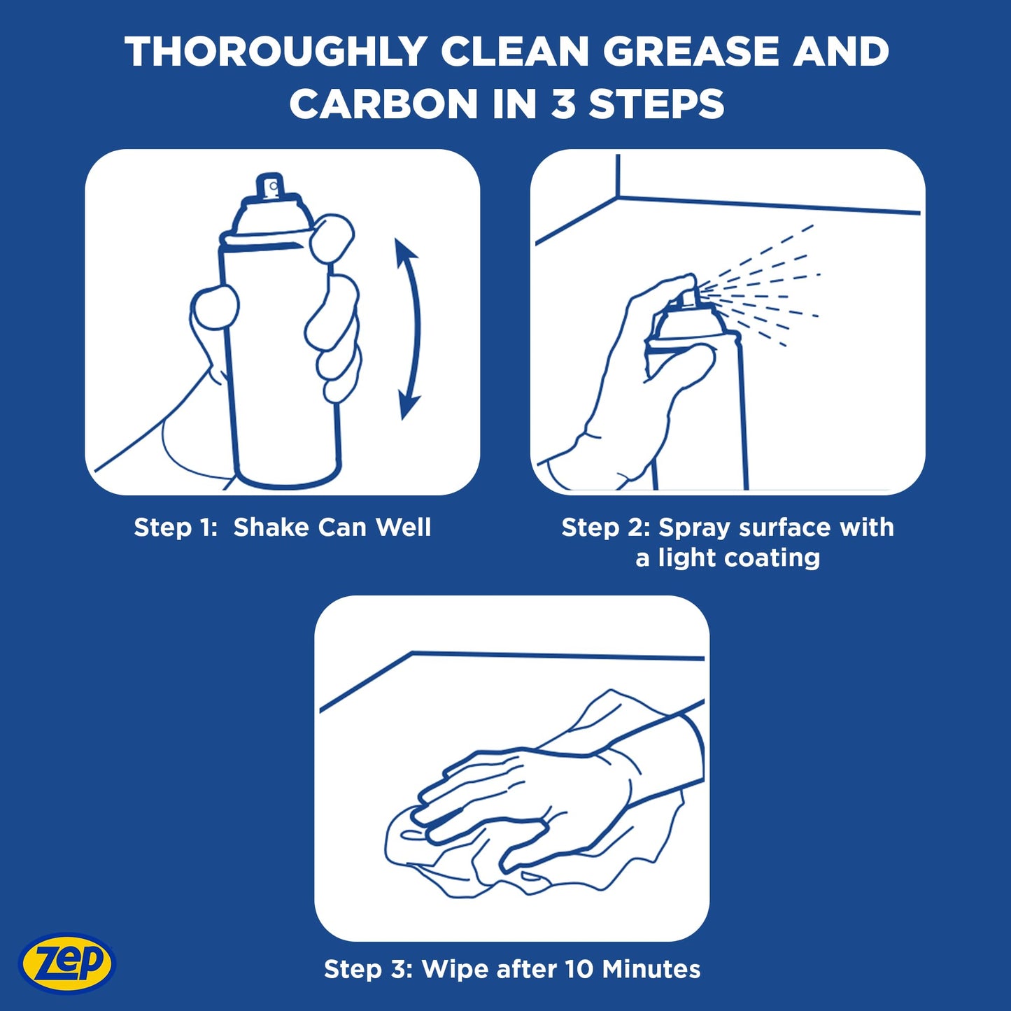 Enforcer ZUOVGR19 19-Ounce Zep Heavy-Duty Oven and Grill Cleaner