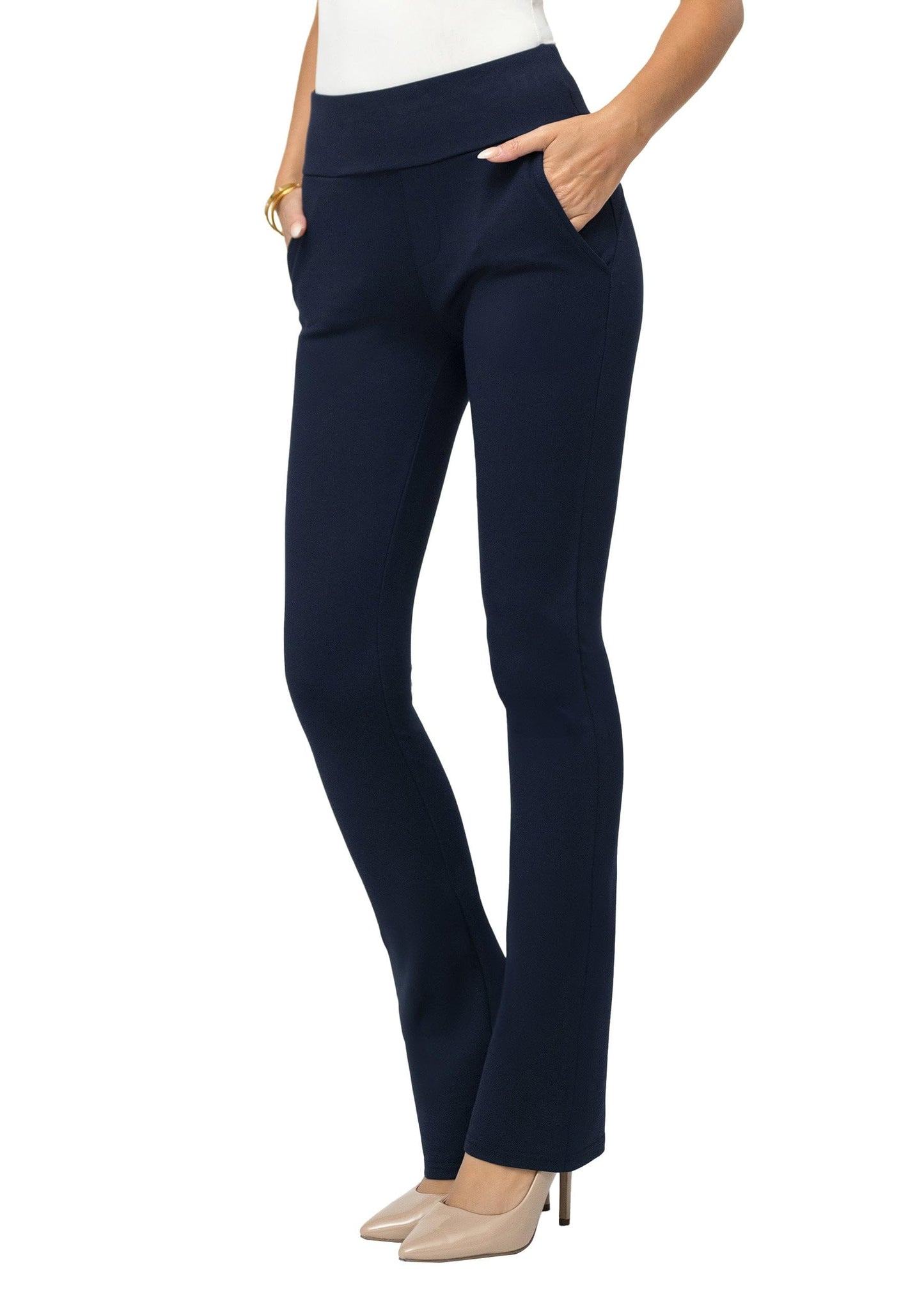 Pantalon habillé Conceited pour femme - Extensible - Contrôle du ventre - Confort toute la journée - Pantalon pour femme en taille standard et grande