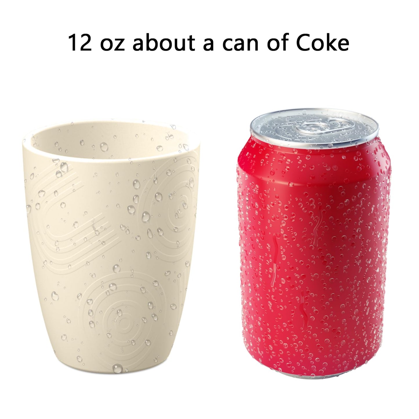 Homienly Wheat Straw Cups – Reusable, Unbreakable, Tumblers, Stackable & Dishwasher Safe