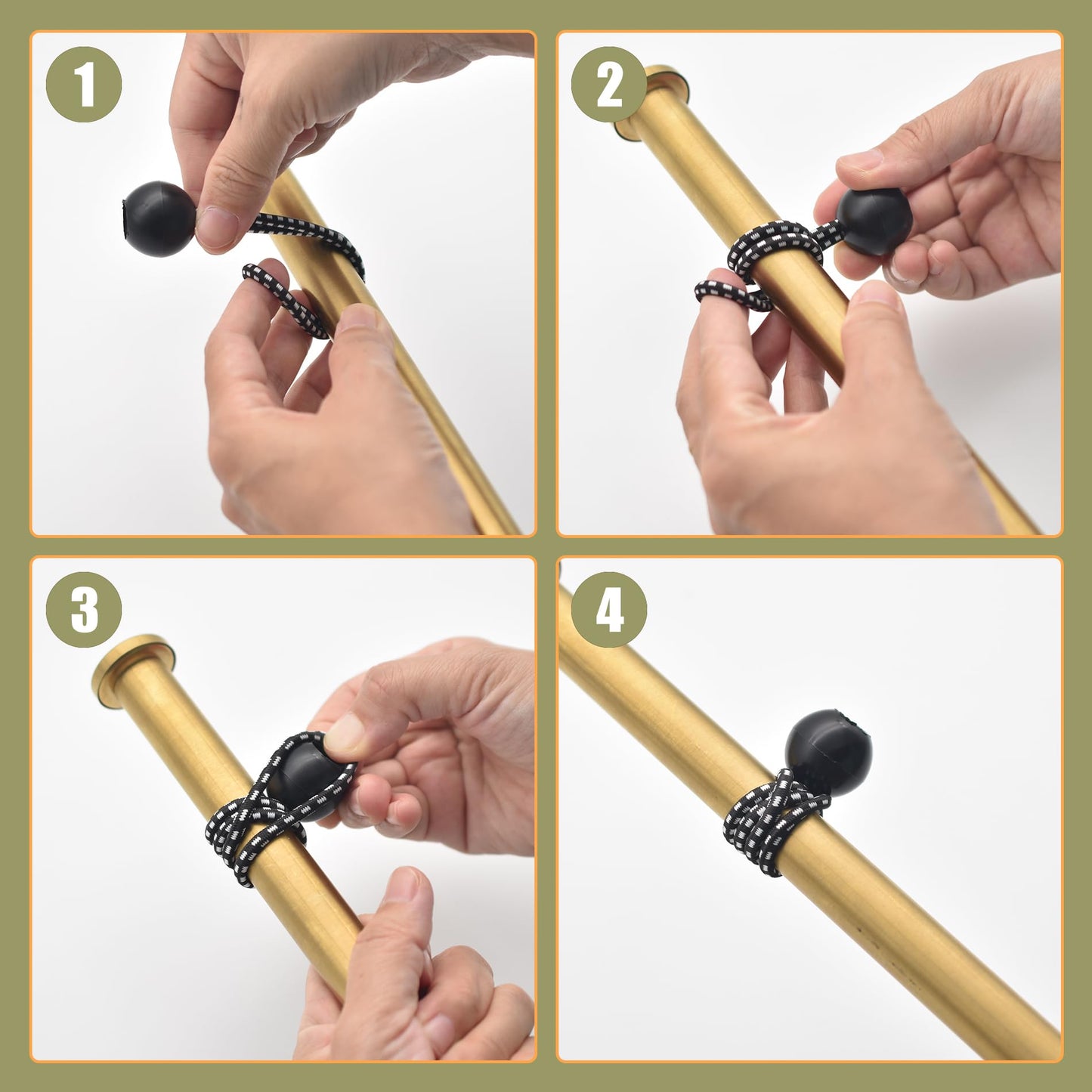 Ball Bungee Cords – 30 Pack Heavy-Duty Tarp & Canopy Tie-Downs for Outdoor Use