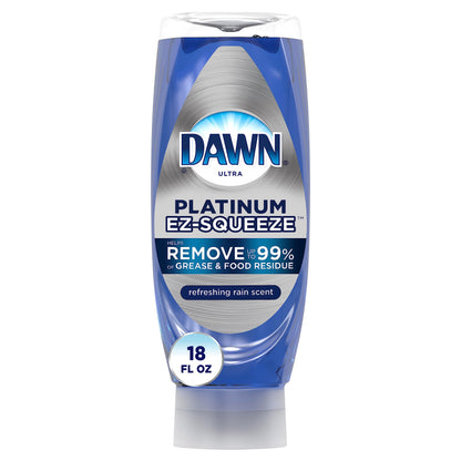Dawn Platinum Dish Soap Liquid, Dishwashing Liquid, Grease Removal + Sponge Bundle