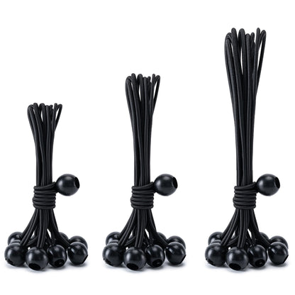 Ball Bungee Cords – 30 Pack Heavy-Duty Tarp & Canopy Tie-Downs for Outdoor Use