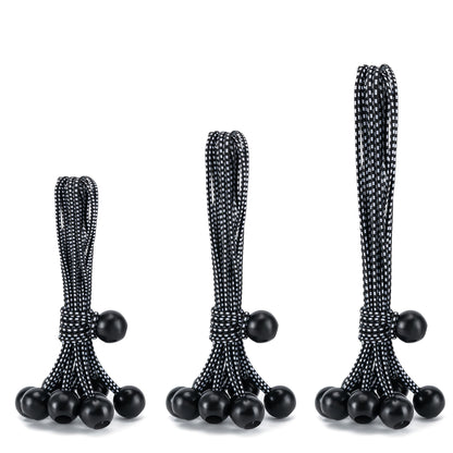 Ball Bungee Cords – 30 Pack Heavy-Duty Tarp & Canopy Tie-Downs for Outdoor Use