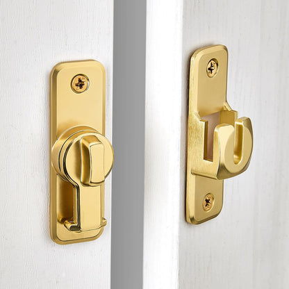 Enhanced Security Flip Latch Lock, Heavy-Duty Sliding & Swing Door Latch