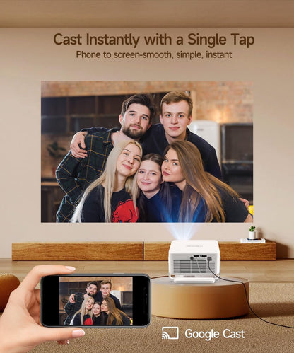 HY300PRO Mini Smart Projector | WiFi & Bluetooth | 4K Support | Android 14