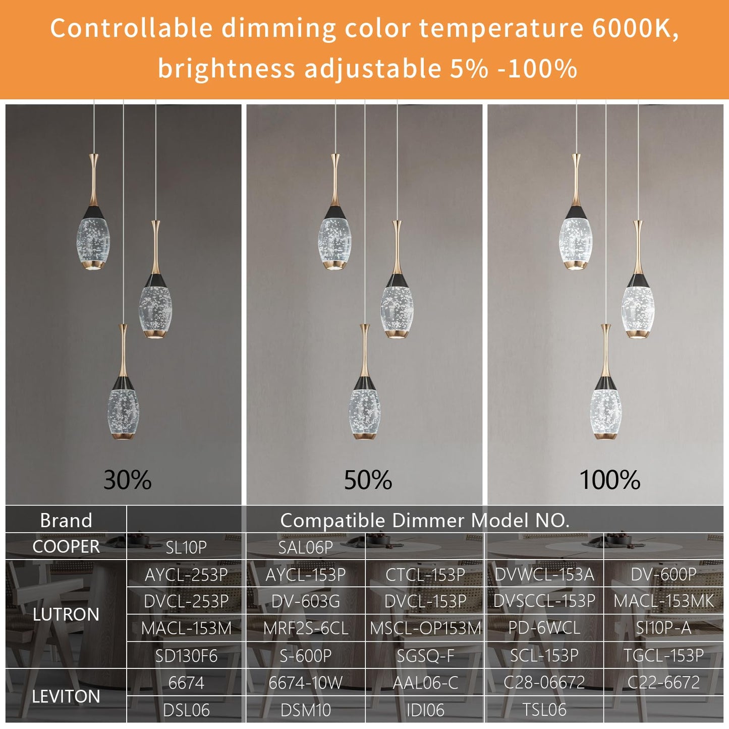 Moderne Pendelleuchte in Schwarzgold, dimmbare LED-Deckenleuchte, Mini-Pendelleuchte in Tropfenform aus Kristall für Kücheninsel, Schlafzimmer, Flur, Eingangsbereich (3er-Pack) 