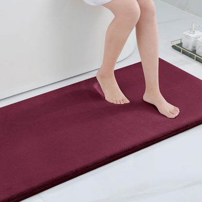 Smiry Memory Foam Bath Mat – Ultra Soft, Absorbent, Non-Slip Rug for Bathroom