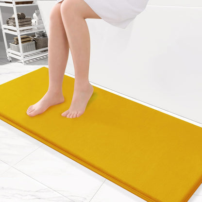 Smiry Memory Foam Bath Mat – Ultra Soft, Absorbent, Non-Slip Rug for Bathroom