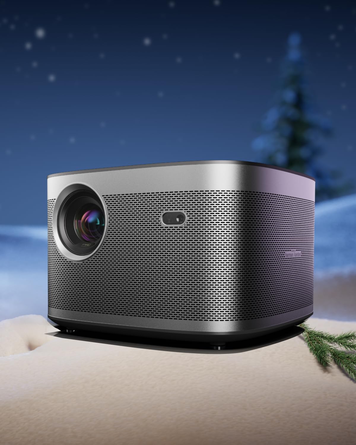 XGIMI Elfin Flip 2024 NEW Portable Projector, 1080P Resolution Outdoor Projector, Licensed Netflix, Build-in Adjustable Stand, Lightweight and Compact Design, 400 ISO Lumens, Screen Adaption