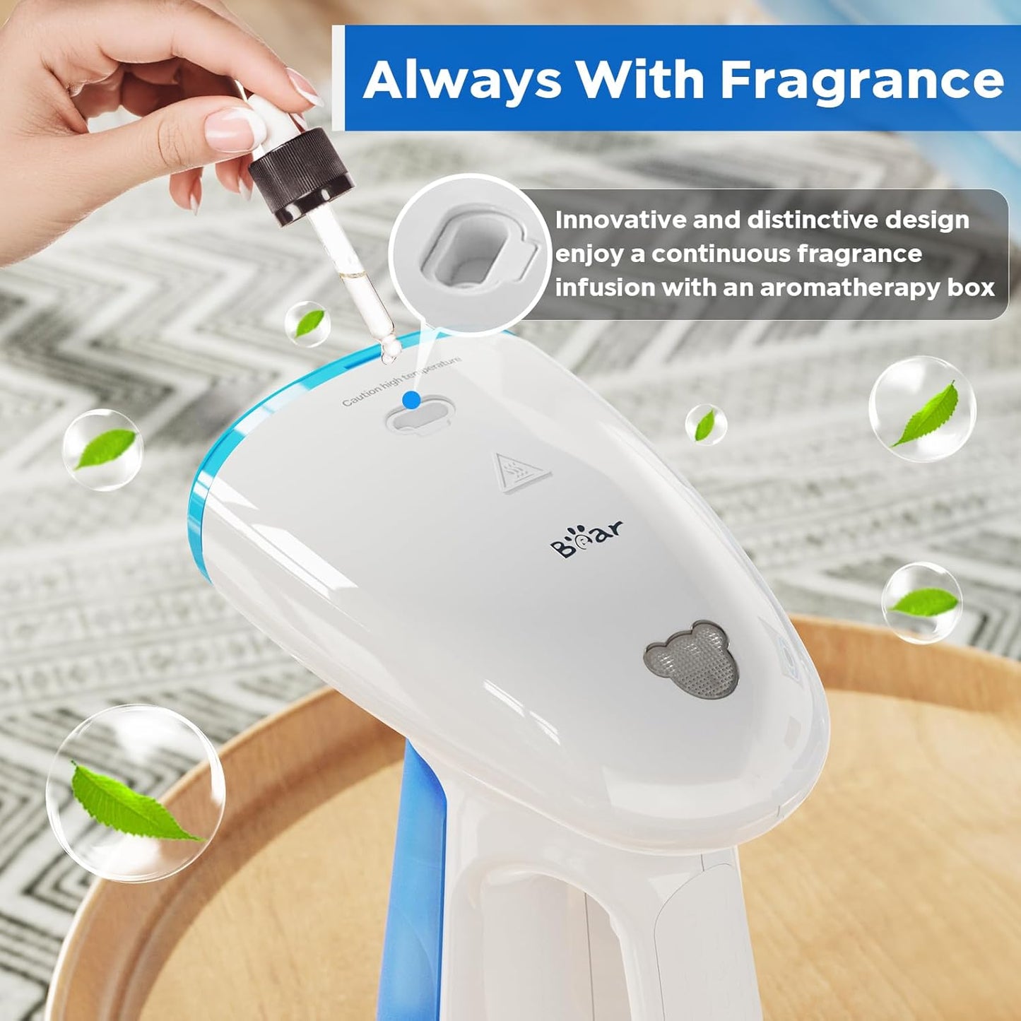 Steamer for Clothes, 1300W Powerful Fast-Heating Handheld Garment and Clothes Steamer with Large 230ml Tank, Auto-Off Safety, Includes Brush, Perfect for Home and Travel Wrinkle Removal