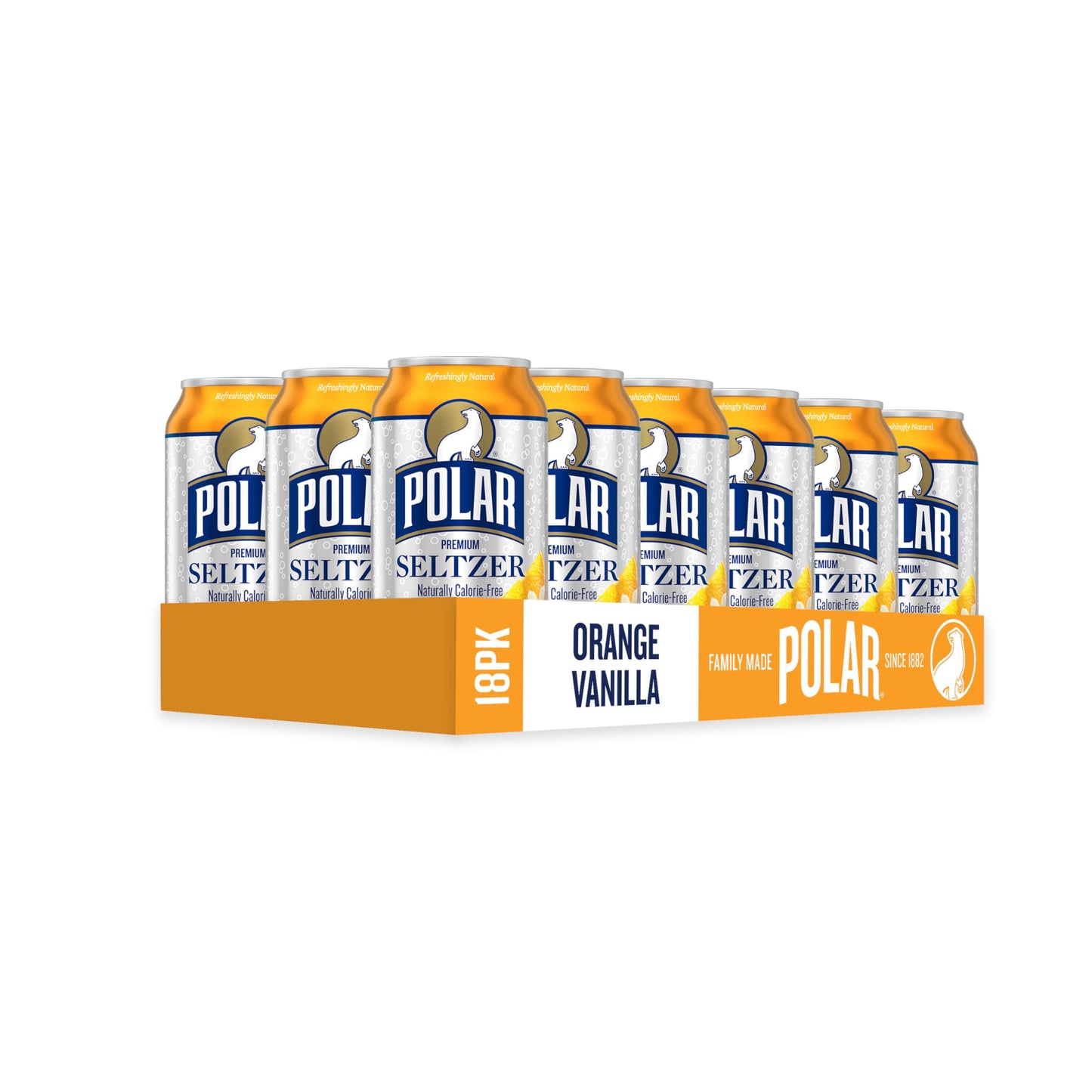 Polar Seltzer Water Original, 12 fl oz Dosen, 18er Packung 