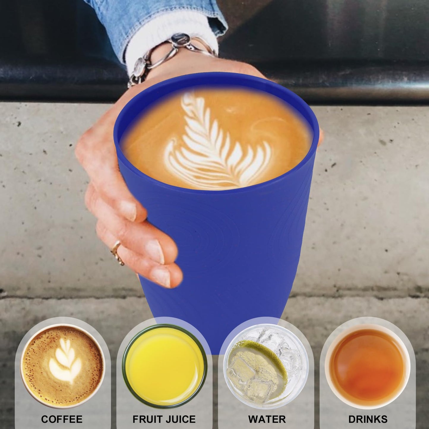 Wheat Straw Cups 8 PCS Good Alternative to Plastic Reusable Cups 20 oz Unbreakable Drinking Cup Reusable Dishwasher Safe Water Plastic Glasses Colorful Series
