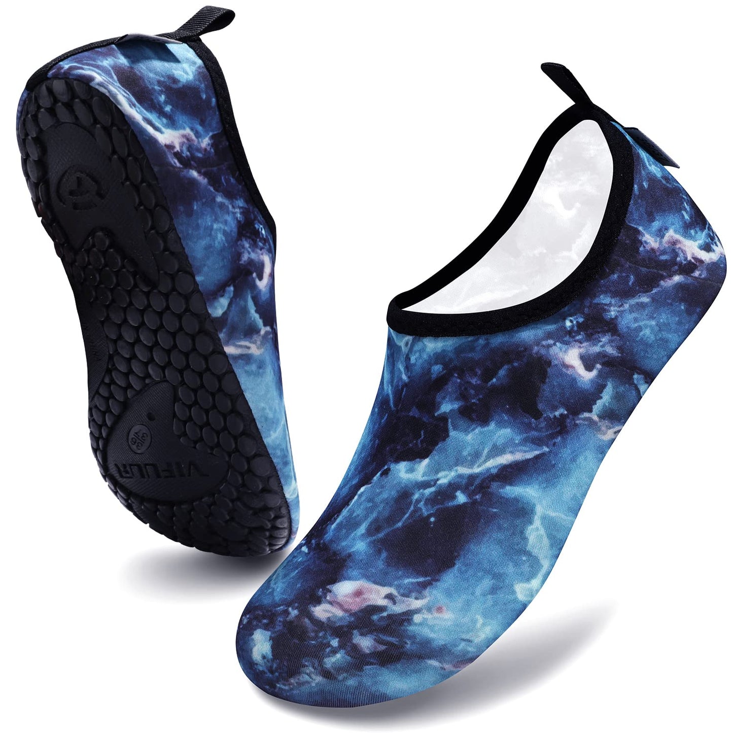 VIFUUR Water Sports Shoes Barefoot Quick-Dry Aqua Yoga Socks Slip-on for Men Women