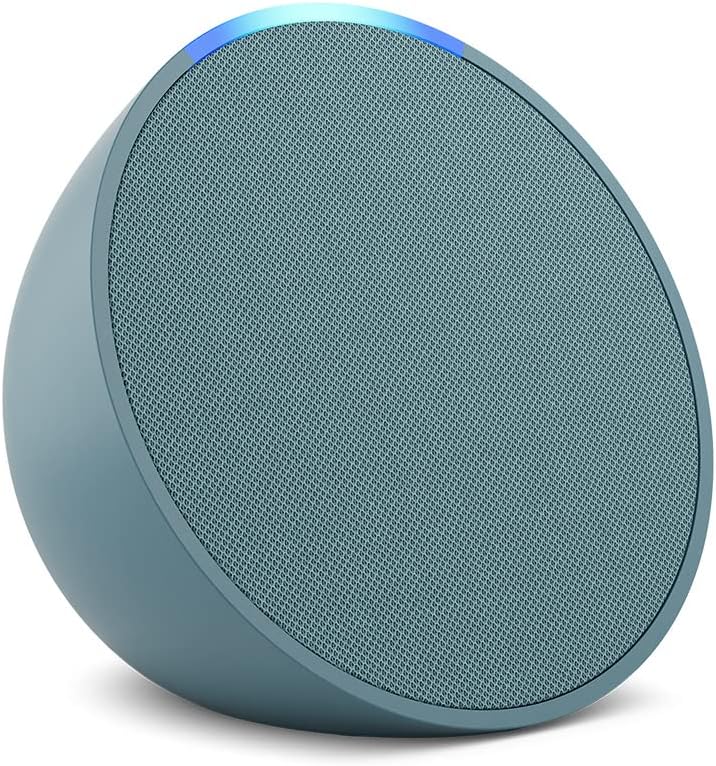 Amazon Echo Pop (newest model), Our smallest Alexa speaker, Fits in any room, Charcoal