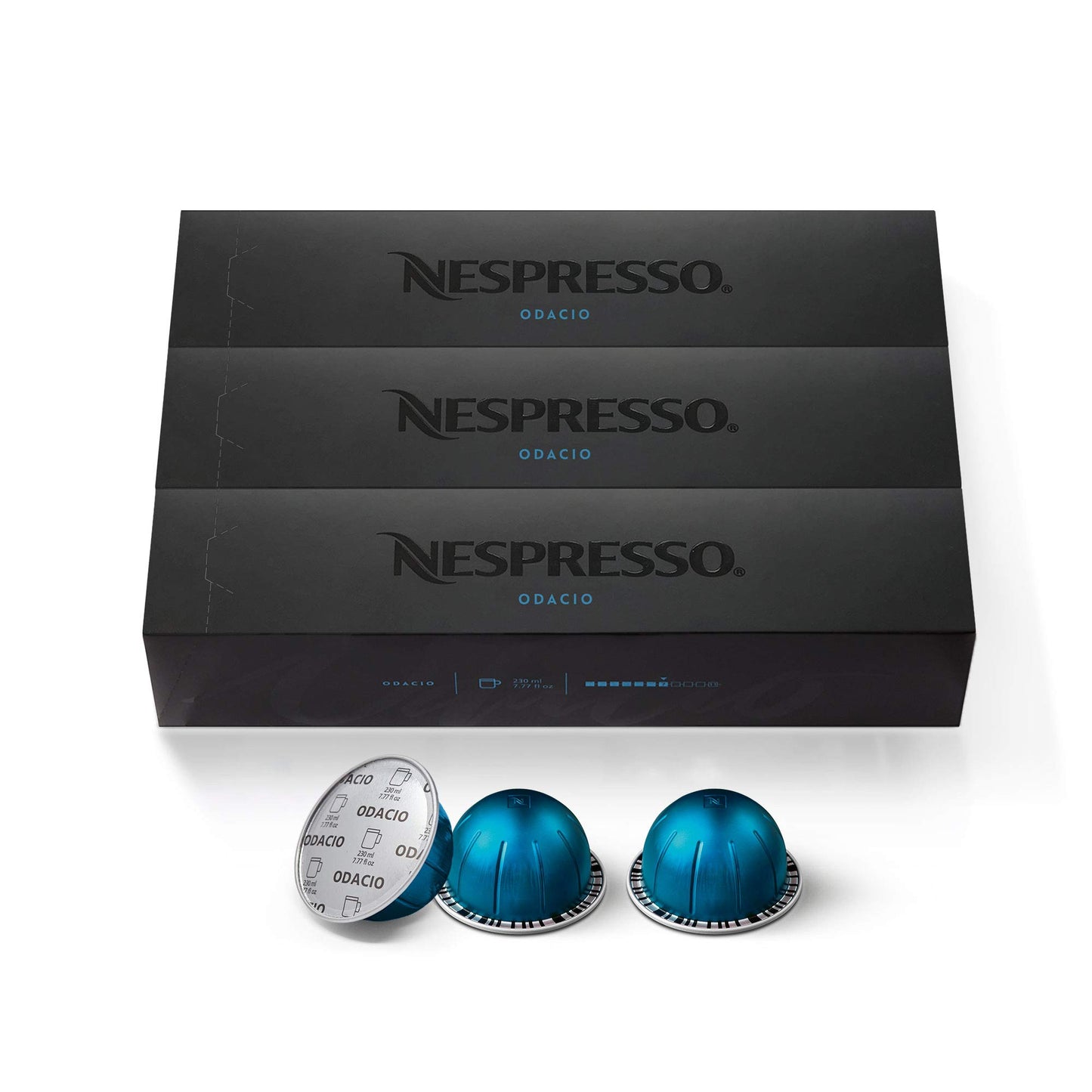 Nespresso-Kapseln Vertuo, Intenso, dunkel gerösteter Kaffee, Kaffeepads à 30 Stück, ergibt 225 ml. 