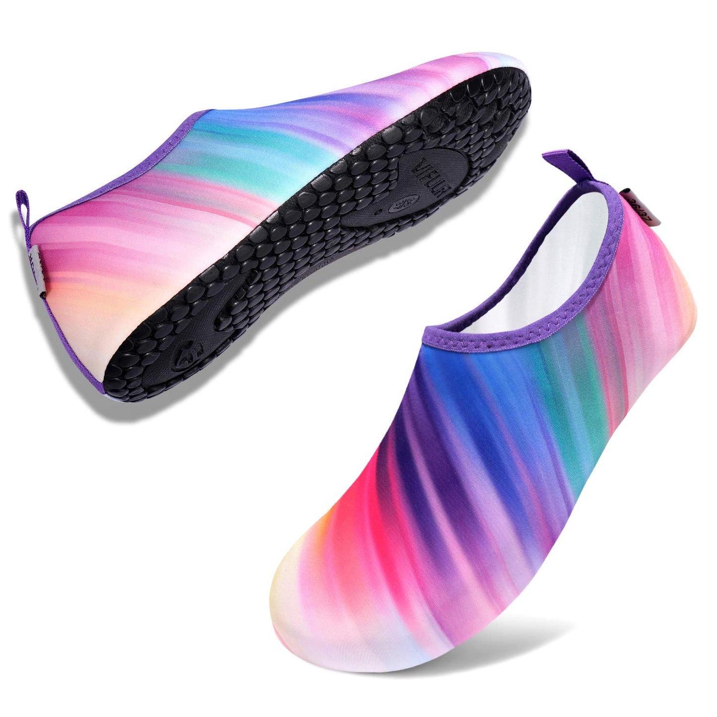 VIFUUR Wassersportschuhe Barfuß Schnelltrocknende Aqua-Yoga-Socken Slip-on für Männer Frauen