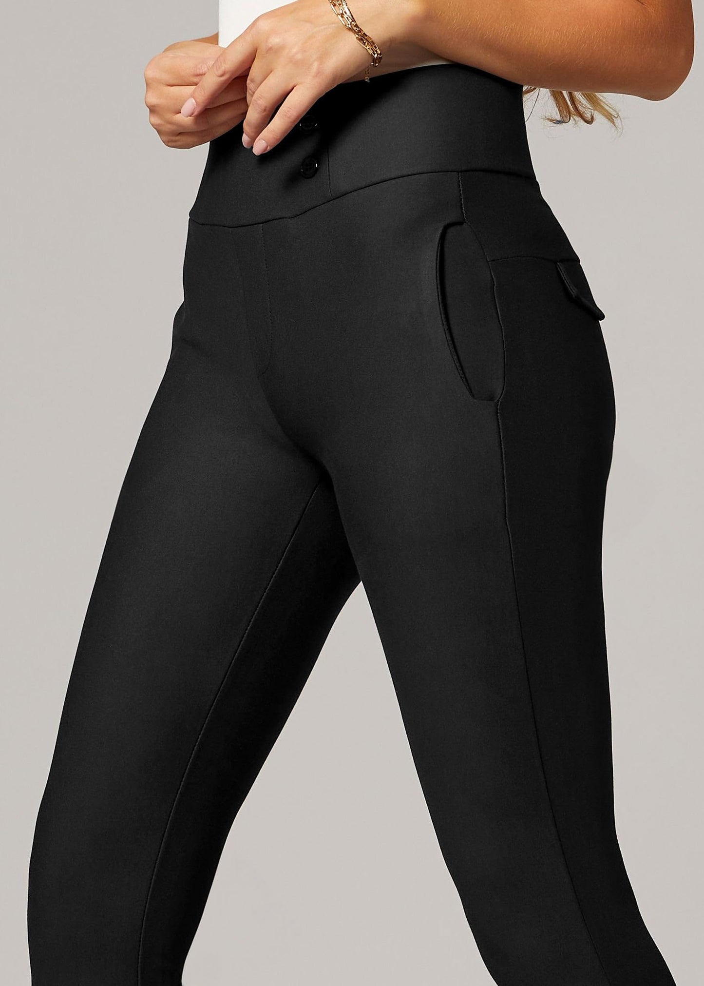 Pantalon habillé Conceited pour femme - Extensible - Contrôle du ventre - Confort toute la journée - Pantalon pour femme en taille standard et grande