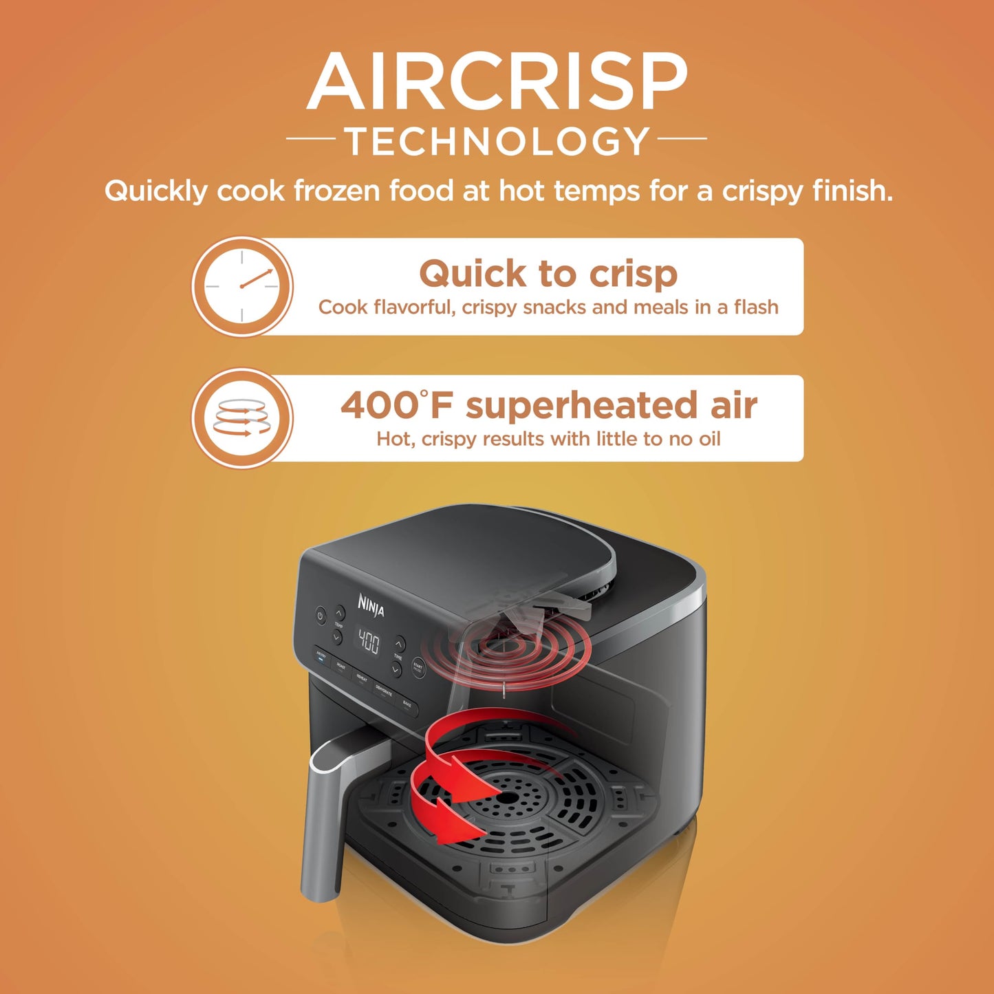 Ninja Air Fryer Pro 4-in-1 – Air Fry, Roast, Reheat, Dehydrate – AF141