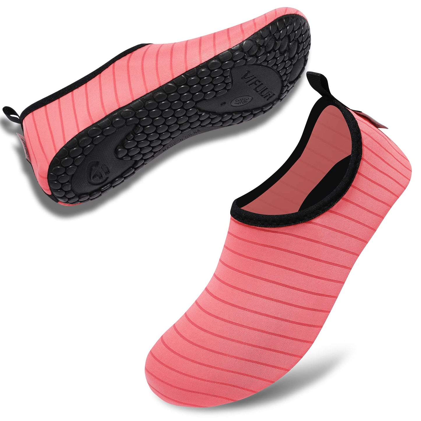 VIFUUR Wassersportschuhe Barfuß Schnelltrocknende Aqua-Yoga-Socken Slip-on für Männer Frauen