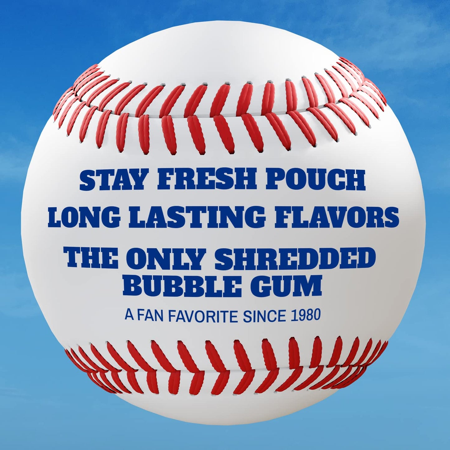 Chewing-gum original Big League Chew Outta Here - Saveur classique du stade de baseball | Parfait pour les matchs de baseball, les équipes, les concessions, les fêtes et plus encore | Paquet de 12 sacs (2,12 oz chacun)