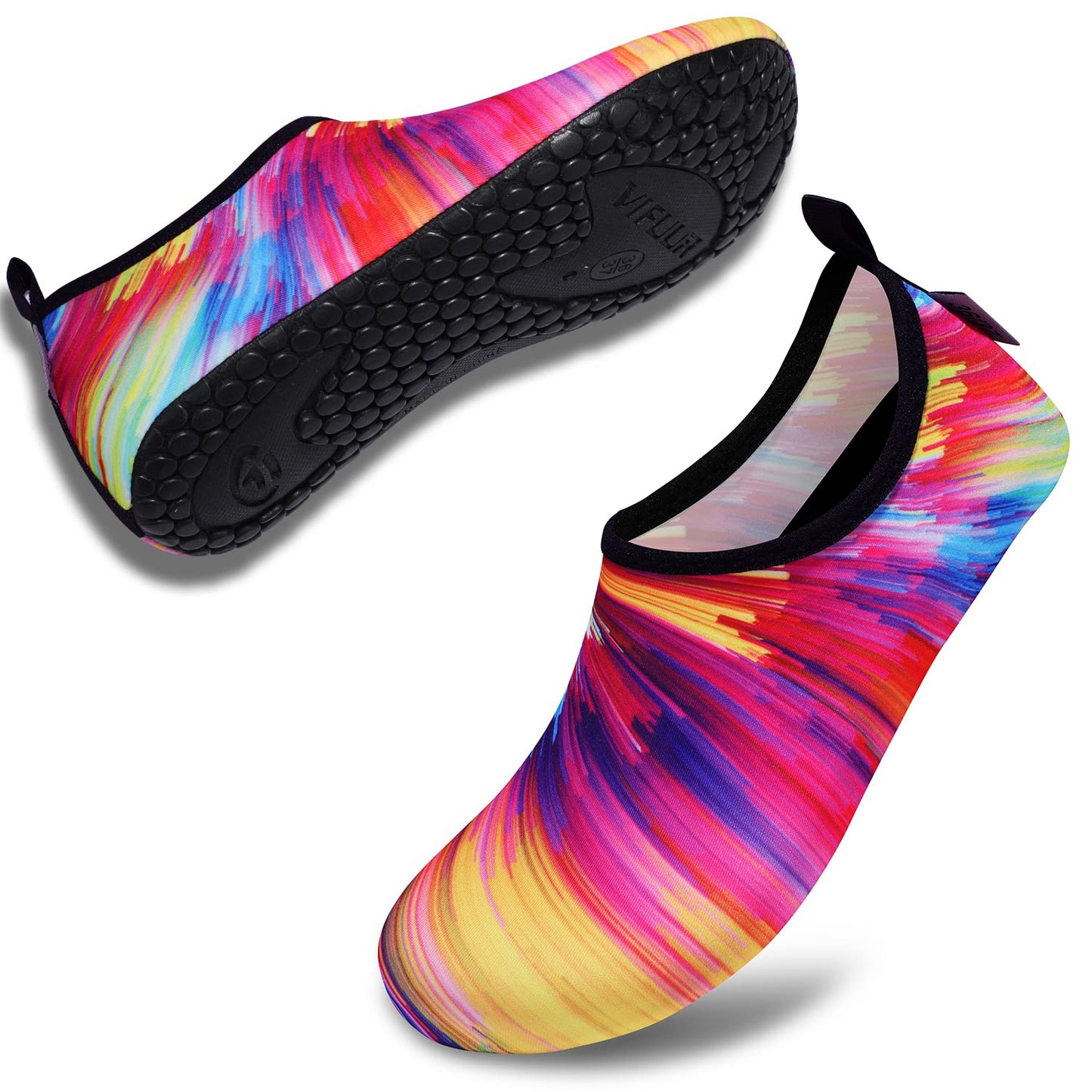 VIFUUR Wassersportschuhe Barfuß Schnelltrocknende Aqua-Yoga-Socken Slip-on für Männer Frauen