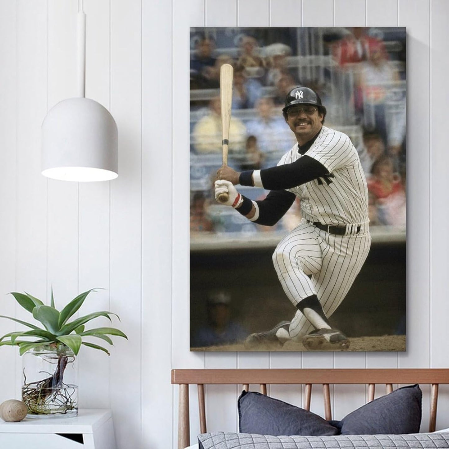 lurouya Reggie Jackson Baseball Player Poster Poster Album Cover Posters for Bedroom Wall Art Canvas Posters Music Album Cover Poster 08x12inch(20x30cm) Frame-style