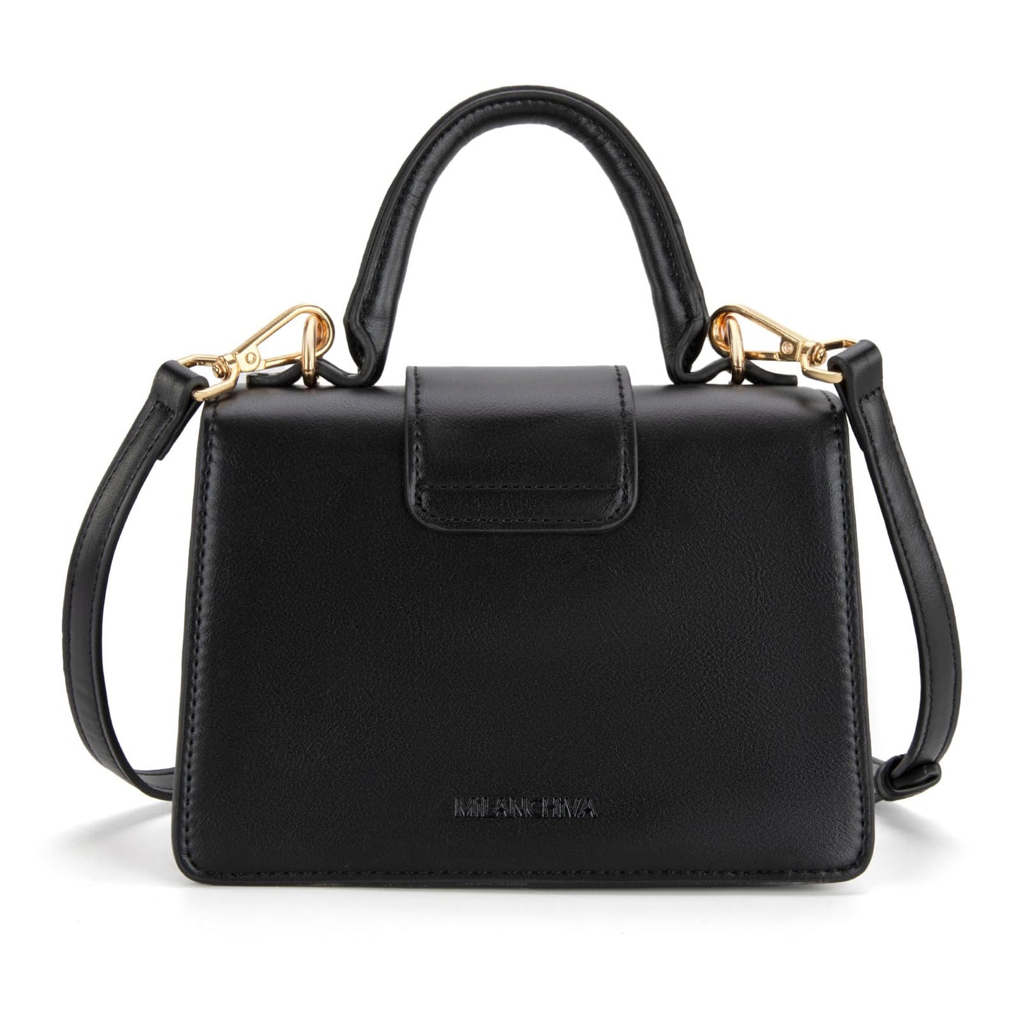 Milan Chiva Small Top Handle Purses for Women Mini Satchel Crossbody Bag Elegant Square Bag