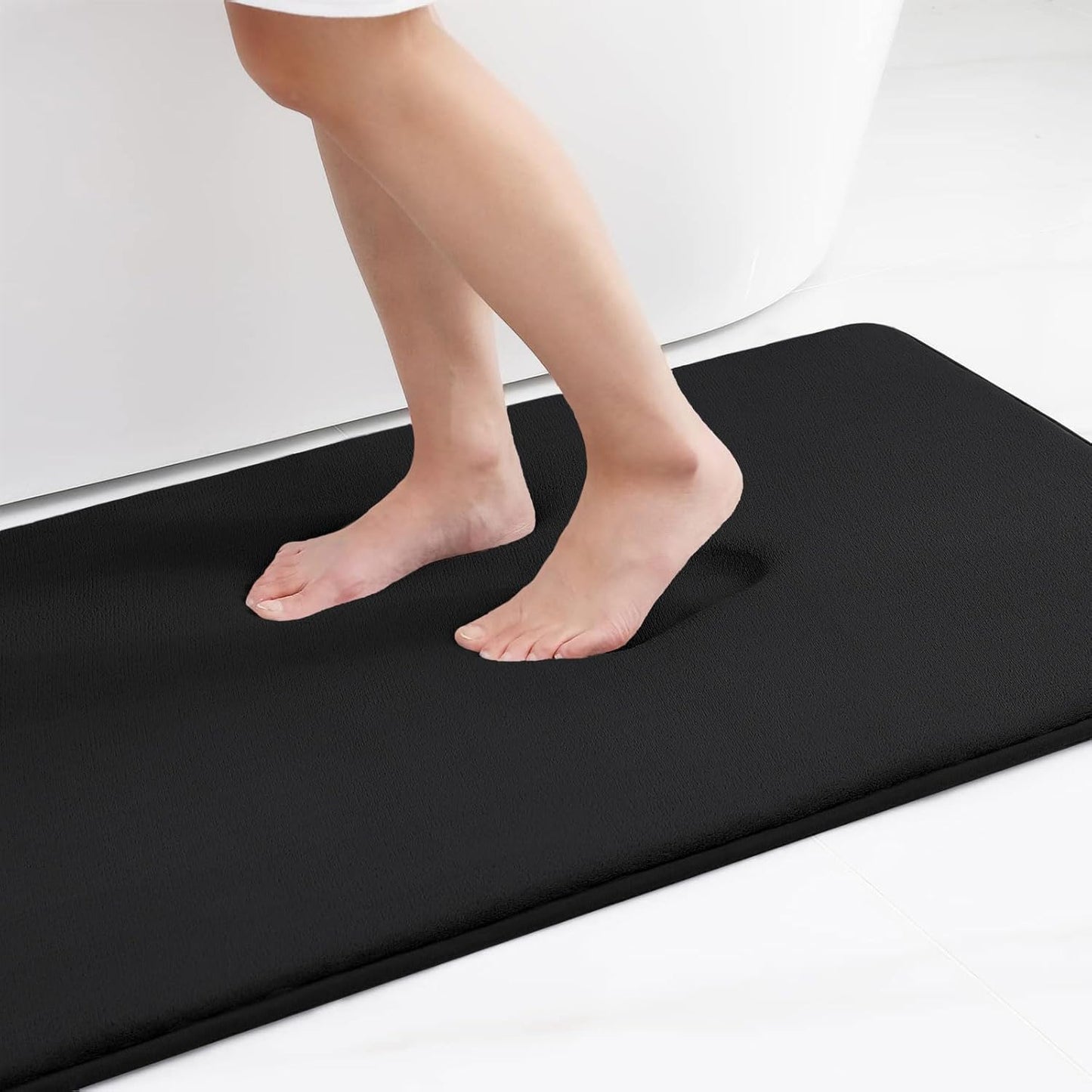 Smiry Memory Foam Bath Mat – Ultra Soft, Absorbent, Non-Slip Rug for Bathroom