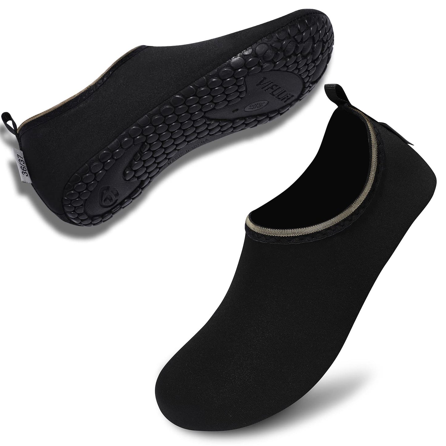 VIFUUR Wassersportschuhe Barfuß Schnelltrocknende Aqua-Yoga-Socken Slip-on für Männer Frauen