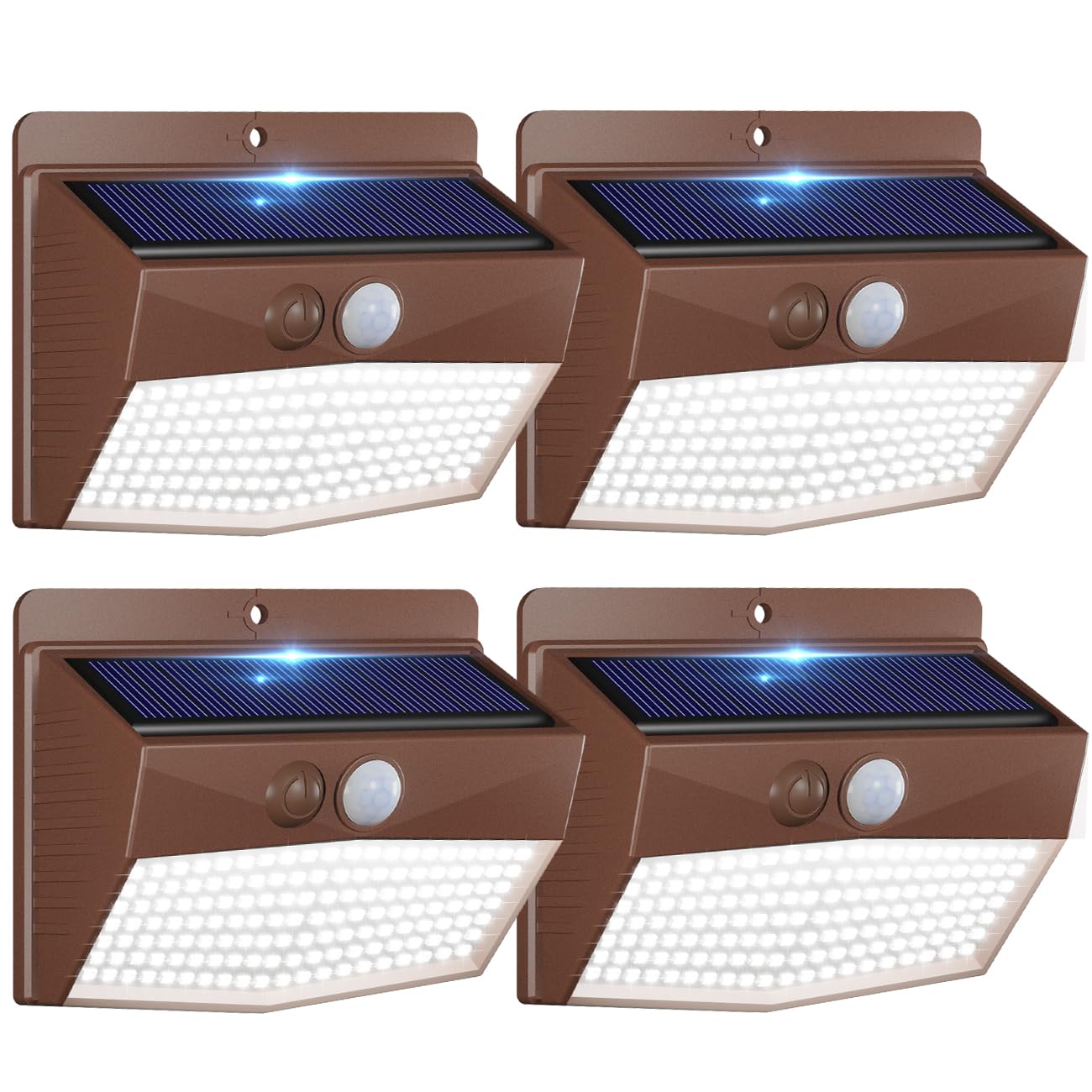 2-Pack Solar Security Lights – Motion Sensor, Waterproof