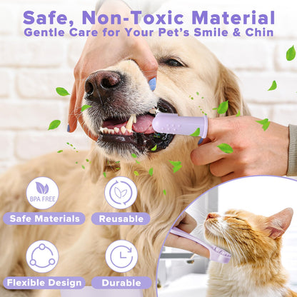 6PCS Pet Grooming Kit for Dogs,Cats and Horses | Dog Washing Gloves | Dog Bath Brush | Dog Bath Gloves | Dog Shampoo Brush | Pet Grooming Gloves | Dog Bath Supplies