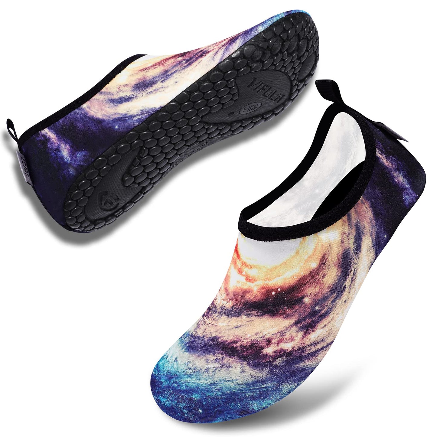 VIFUUR Wassersportschuhe Barfuß Schnelltrocknende Aqua-Yoga-Socken Slip-on für Männer Frauen