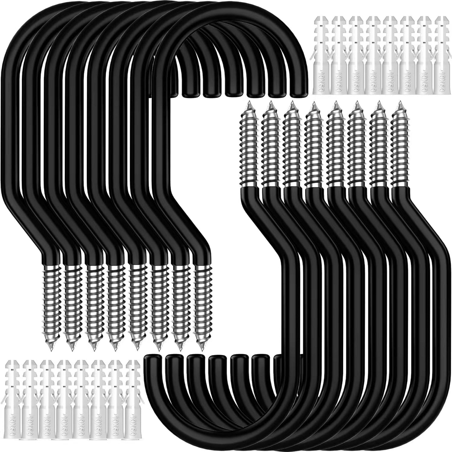 Heavy Duty Hook, Loading Capacity 100 LBS, 6 inch, Hooks for Garage Wall and Garage Ceiling