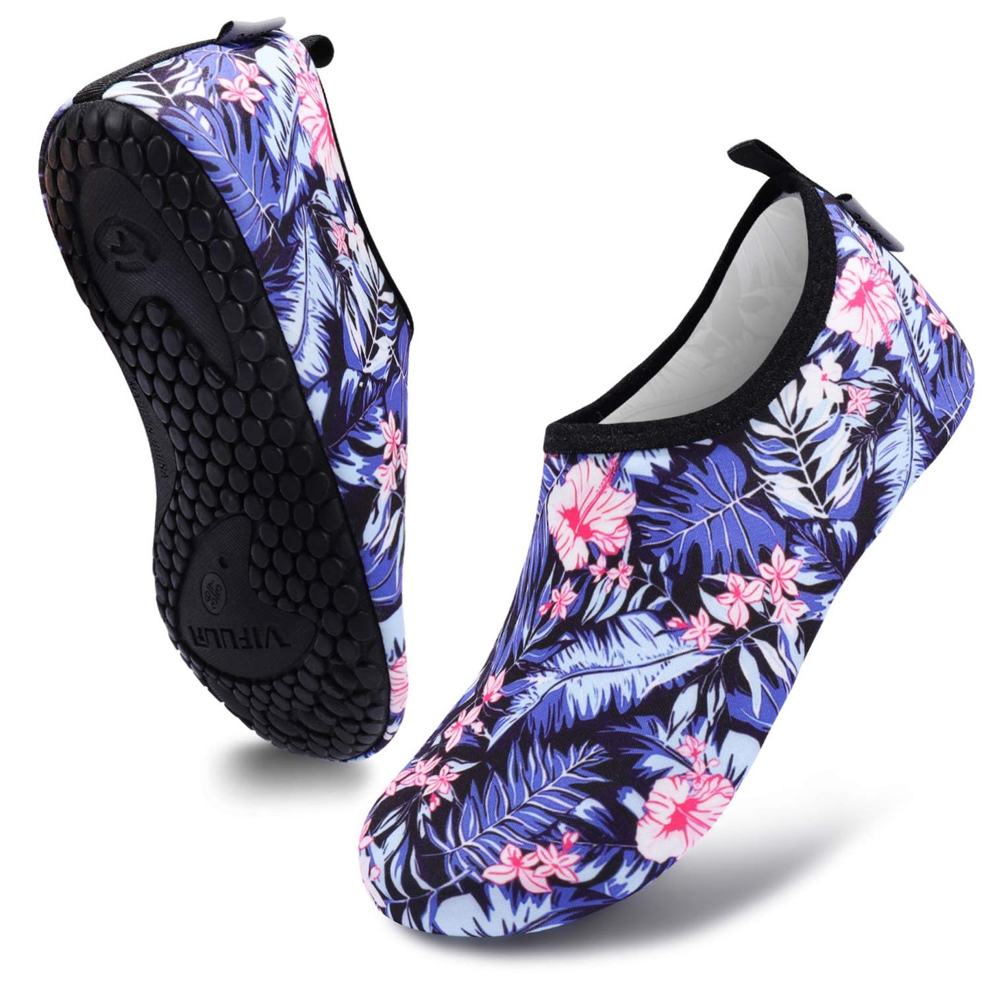 VIFUUR Wassersportschuhe Barfuß Schnelltrocknende Aqua-Yoga-Socken Slip-on für Männer Frauen