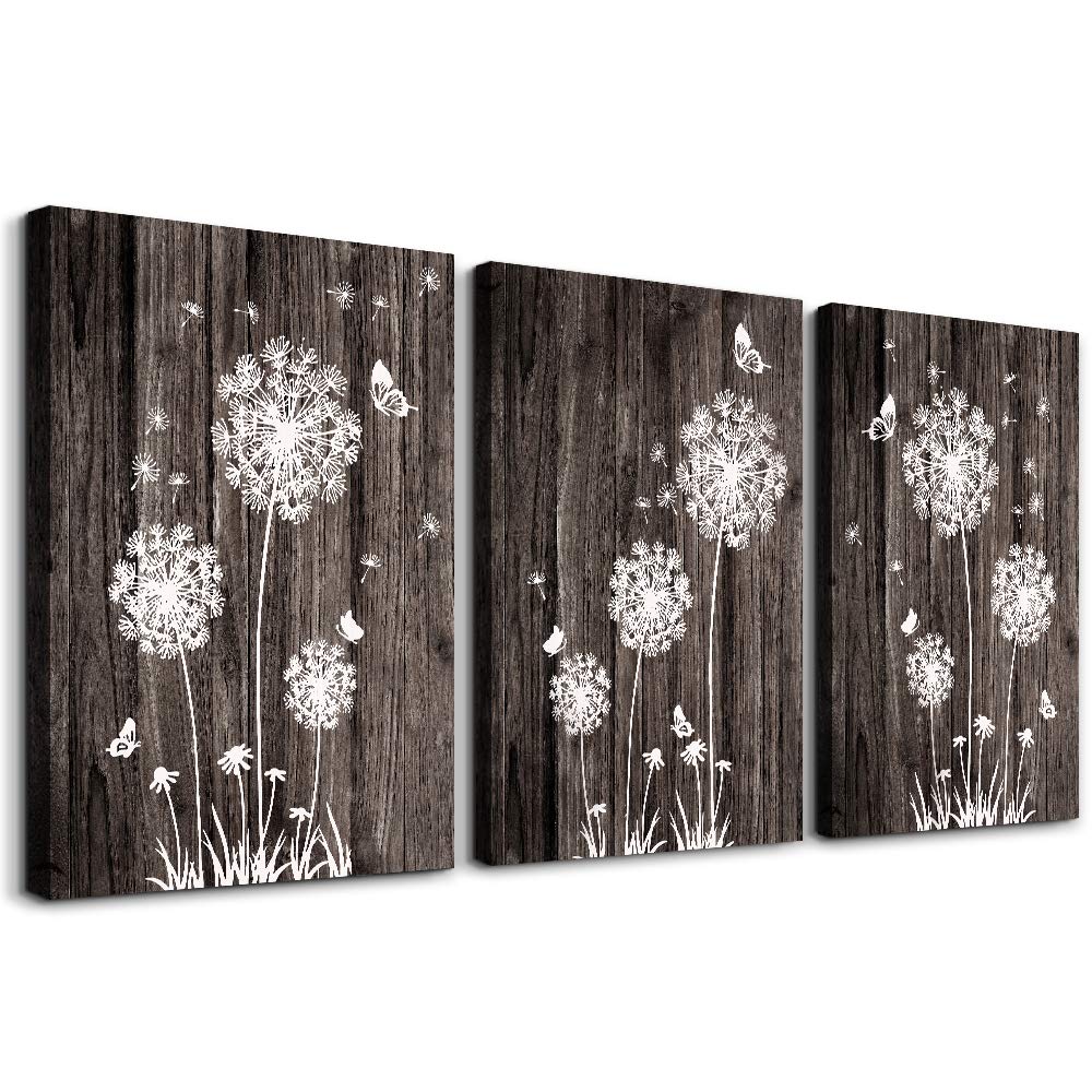 Canvas Wall Art For Living Room Bathroom Wall Decor For Bedroom Kitchen Artwork Canvas Prints Leaves Plant Painting 16" X 24" 3 Pieces Framed Modern Office Home Decorations Farmhouse Family Pictures